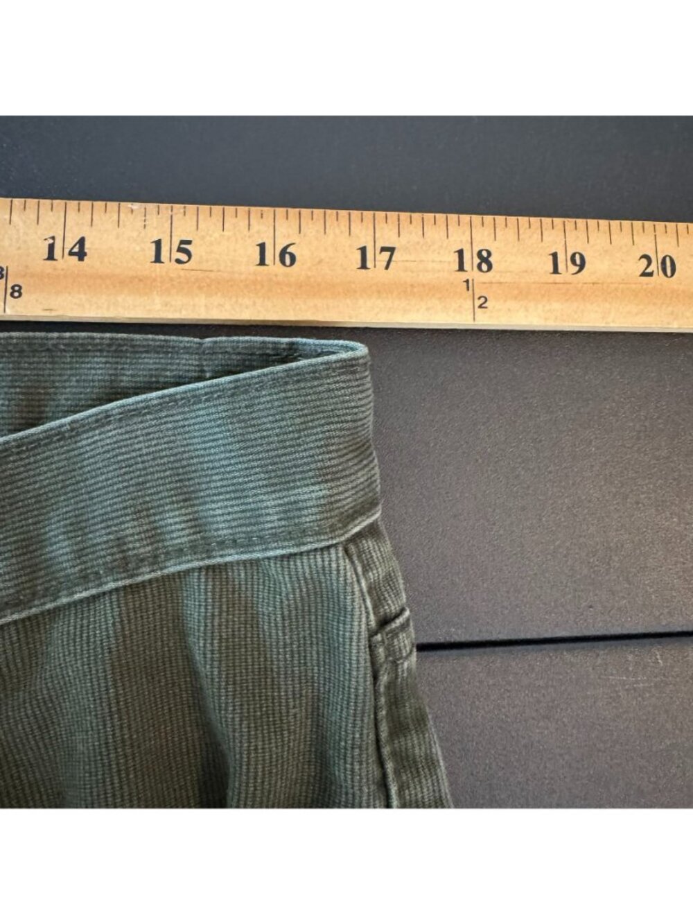 Levis Men's 513 Green Textured Straight Leg Jeans, Size 36x30 - Picture 4 of 5